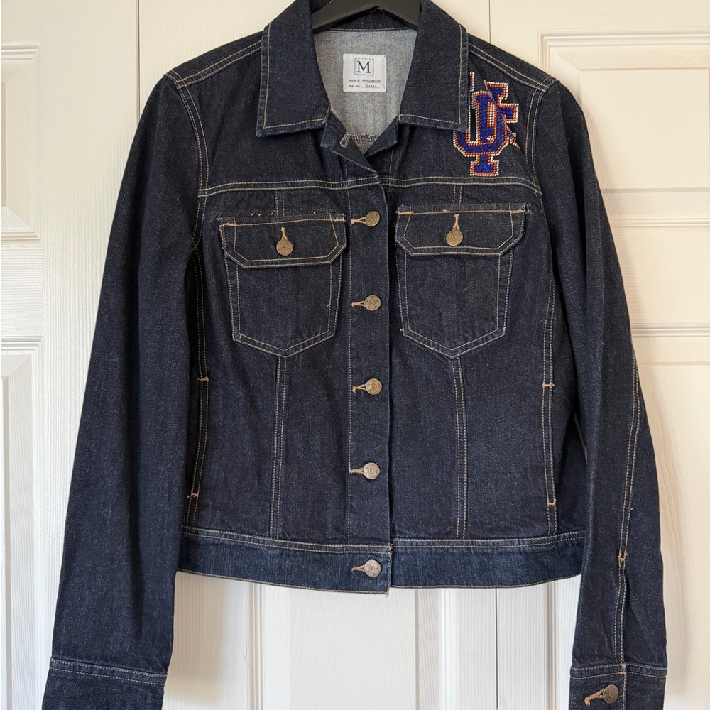 Bedazzled Dark Blue Gators Denim Jacket